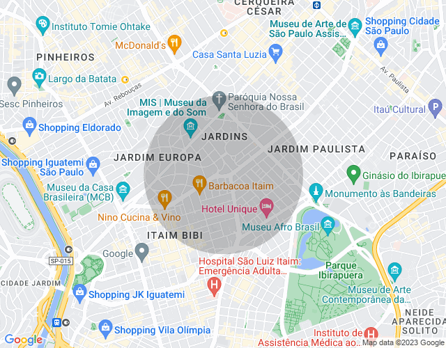 Imóvel no mapa