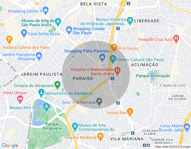 Imóvel no mapa