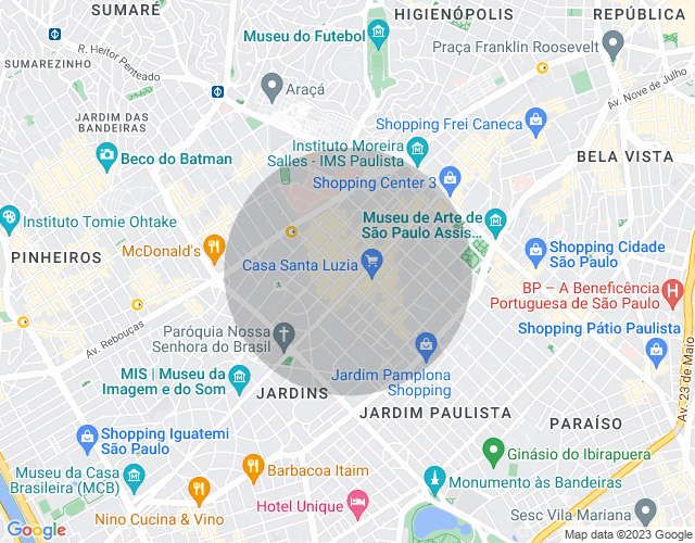 Imóvel no mapa