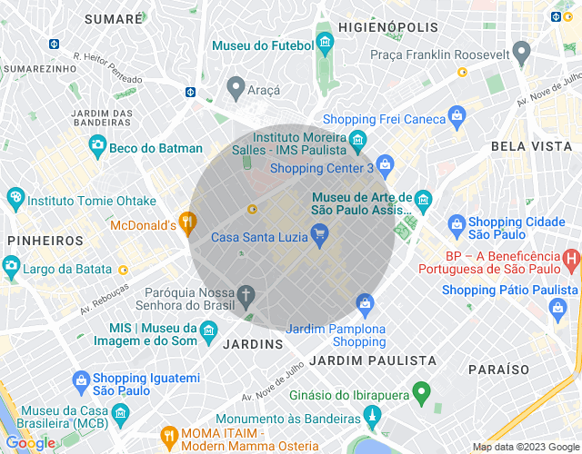 Imóvel no mapa