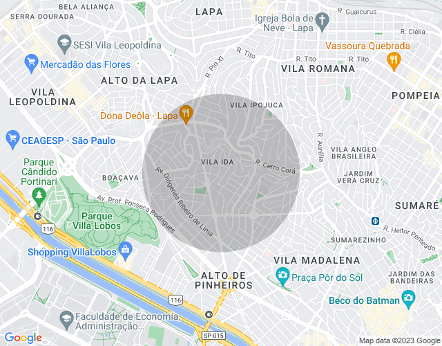 Imóvel no mapa