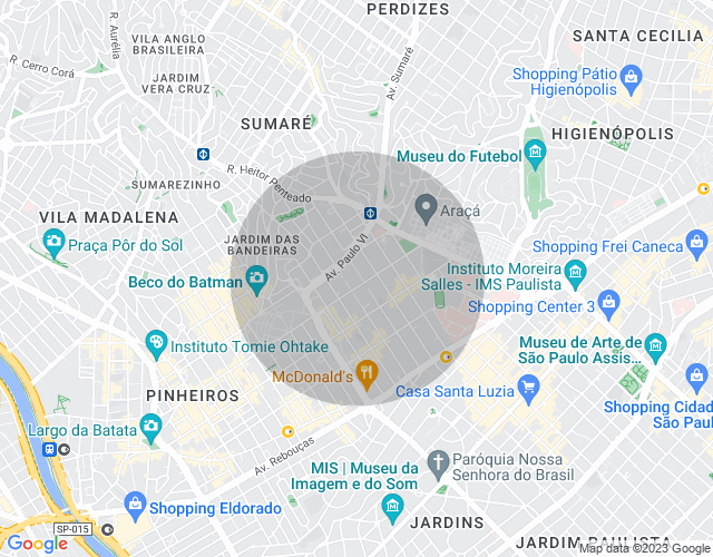 Imóvel no mapa