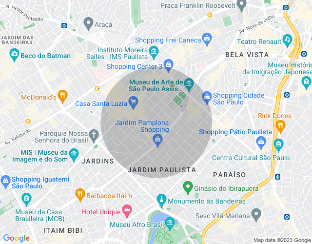 Imóvel no mapa
