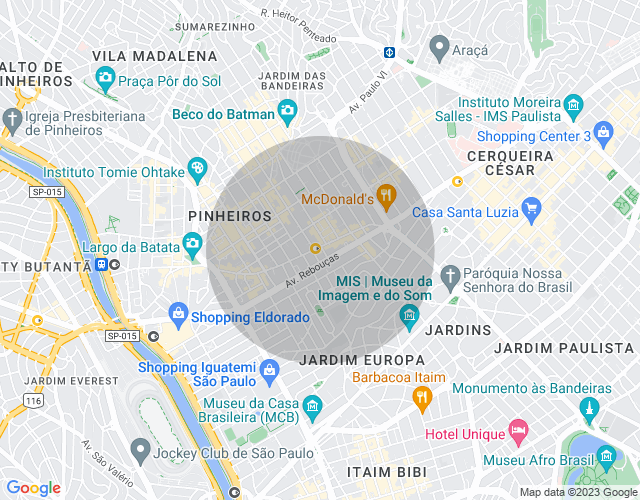 Imóvel no mapa