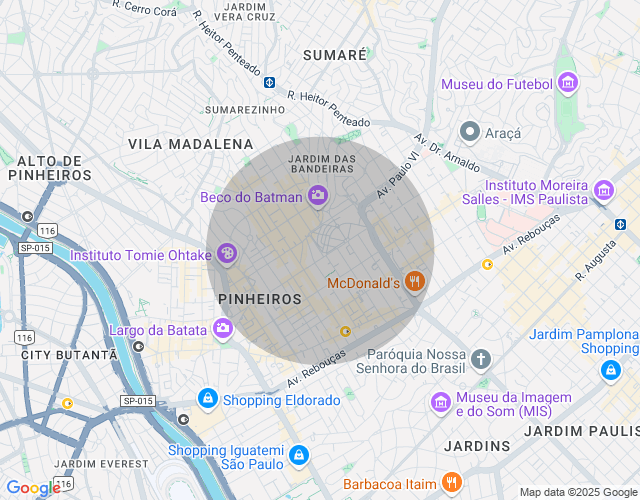 Imóvel no mapa