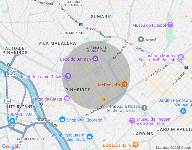 Imóvel no mapa