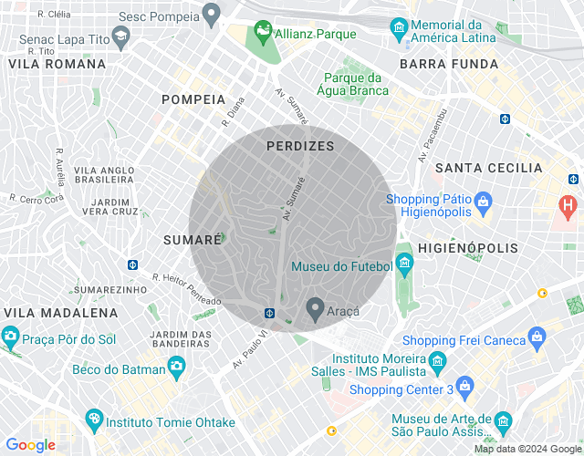 Imóvel no mapa