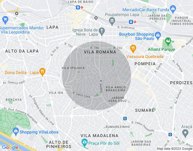 Imóvel no mapa