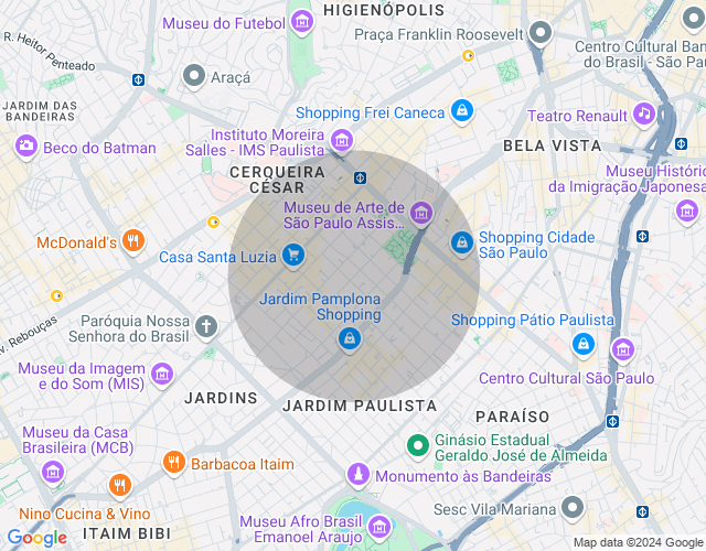 Imóvel no mapa