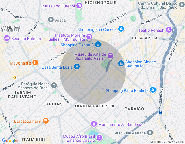 Imóvel no mapa