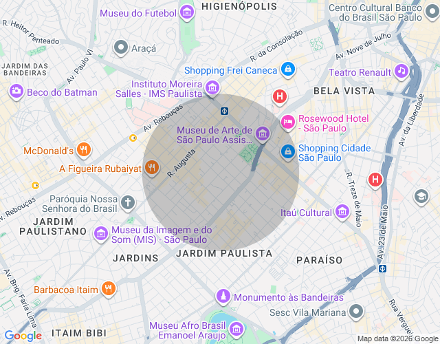 Imóvel no mapa