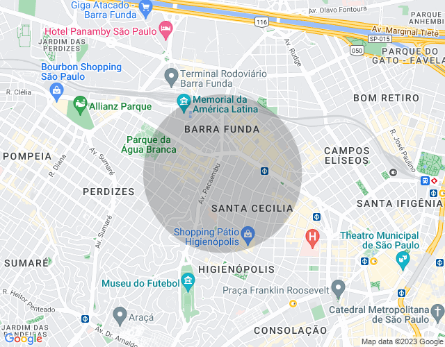 Imóvel no mapa