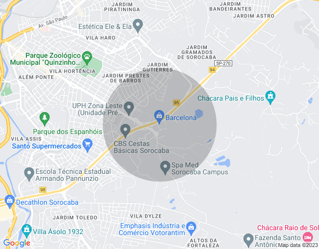 Imóvel no mapa