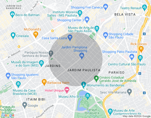 Imóvel no mapa