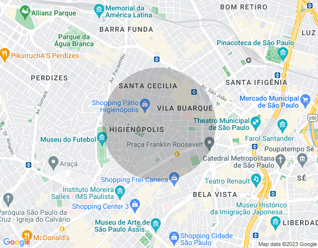 Imóvel no mapa