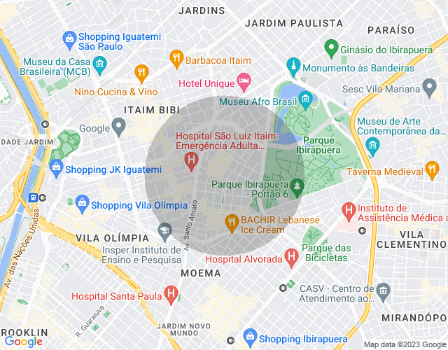 Imóvel no mapa