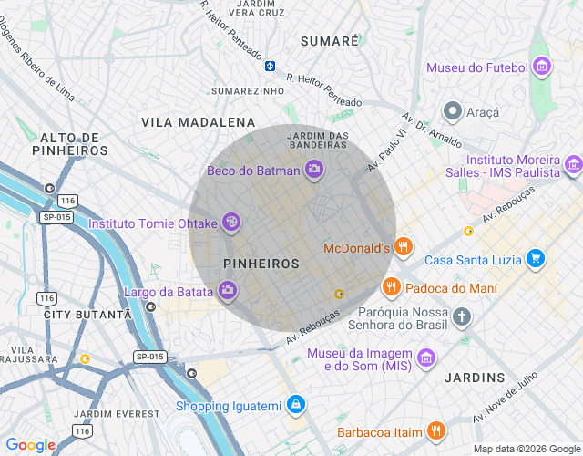 Imóvel no mapa