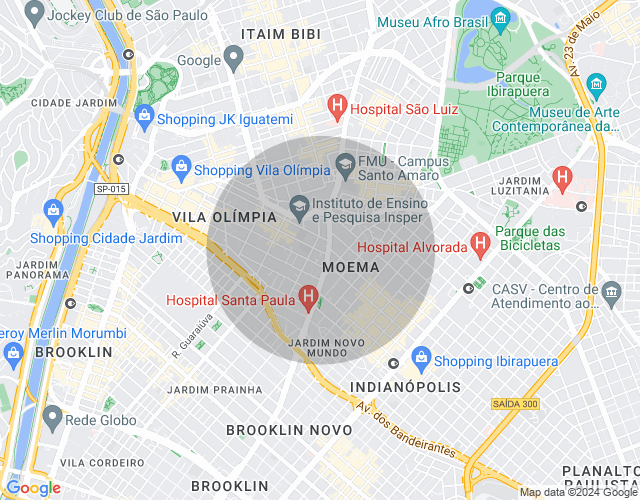 Imóvel no mapa