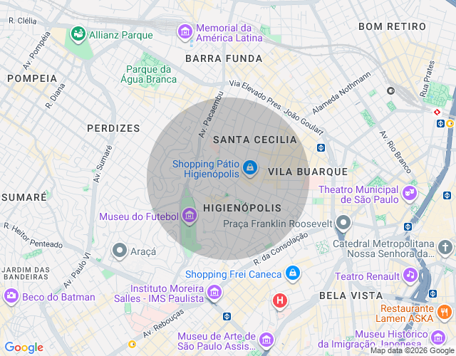 Imóvel no mapa
