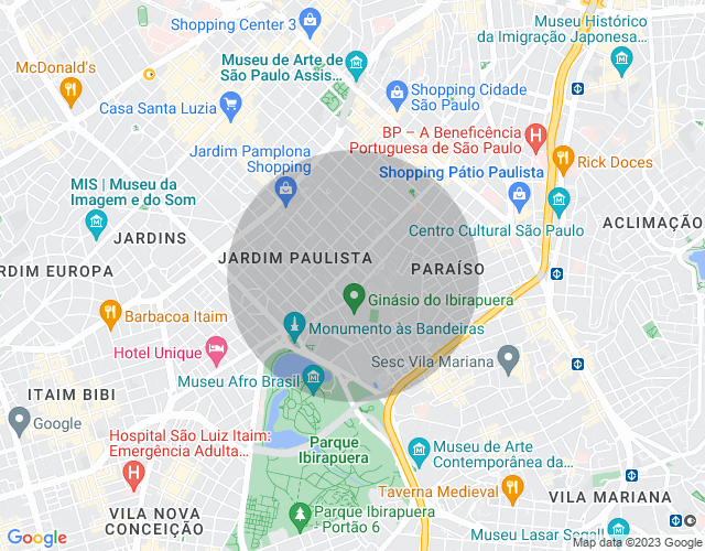 Imóvel no mapa