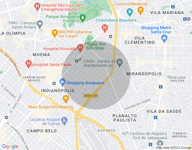 Imóvel no mapa