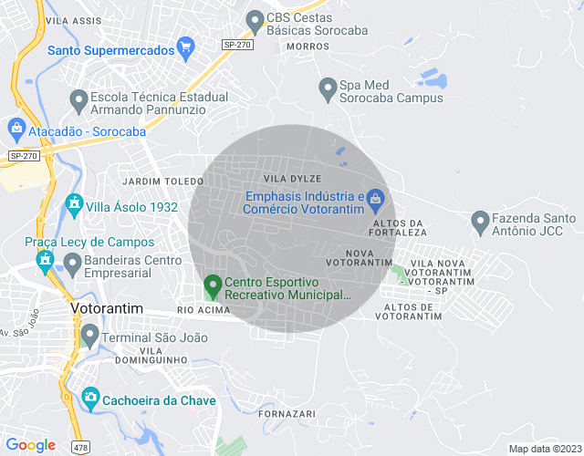 Imóvel no mapa