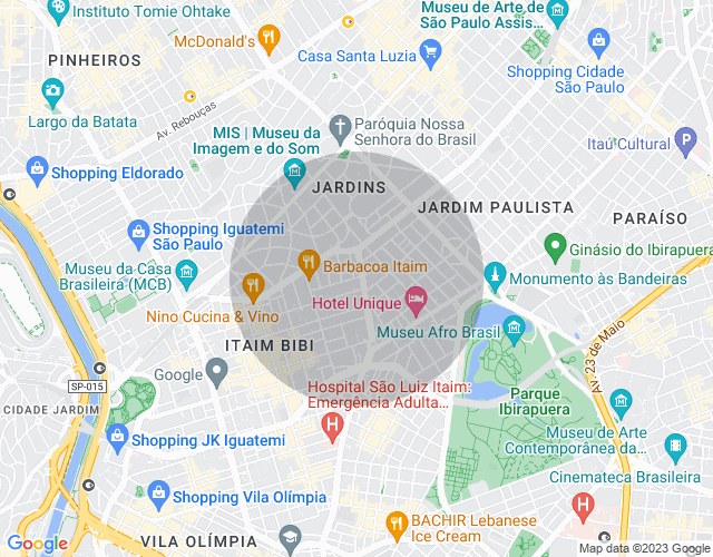 Imóvel no mapa