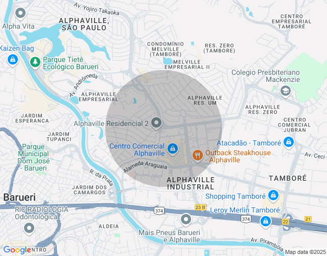 Imóvel no mapa