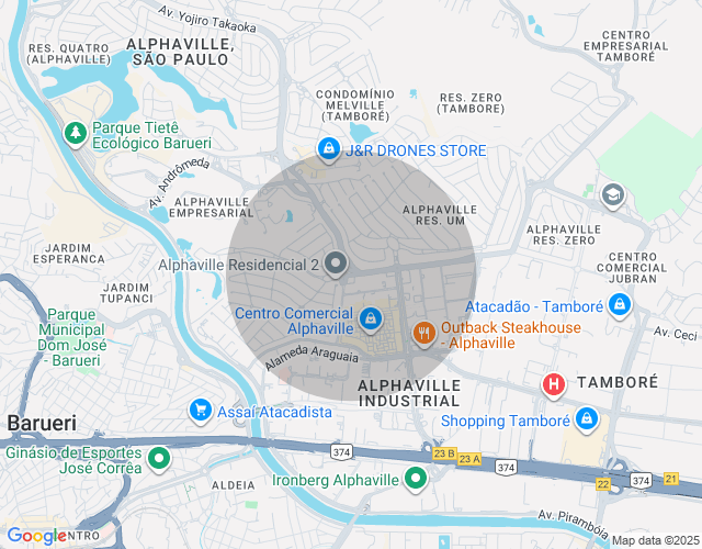 Imóvel no mapa