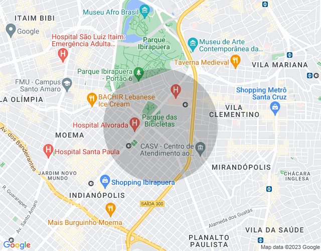 Imóvel no mapa