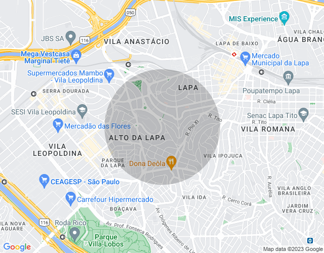 Imóvel no mapa