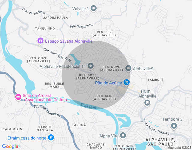 Imóvel no mapa