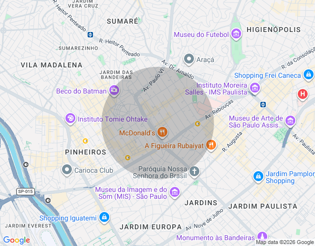 Imóvel no mapa