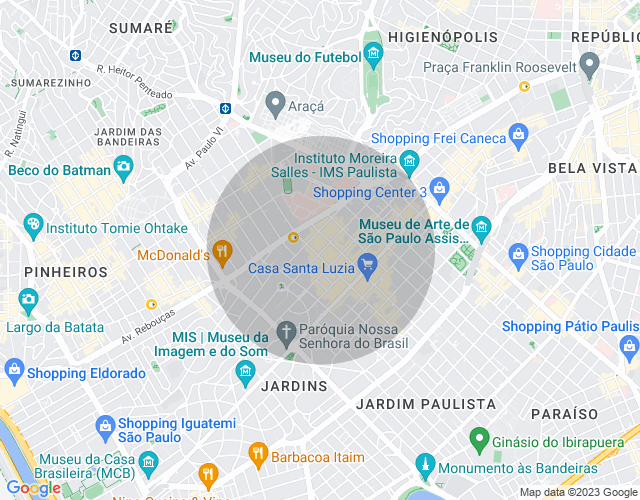 Imóvel no mapa