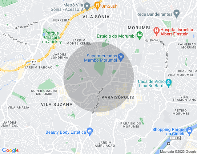 Imóvel no mapa