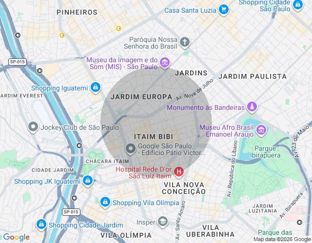 Imóvel no mapa