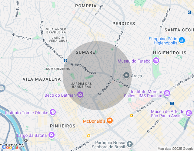 Imóvel no mapa