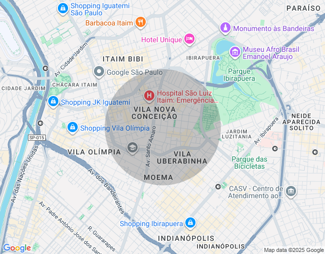 Imóvel no mapa