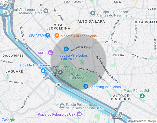 Imóvel no mapa