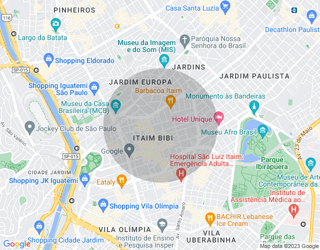 Imóvel no mapa