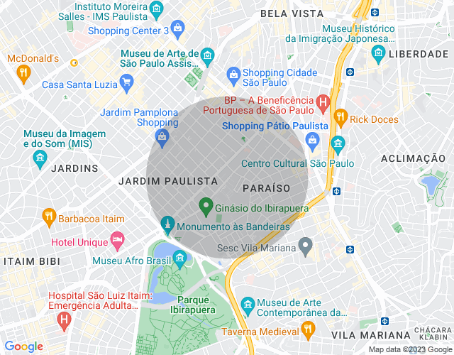 Imóvel no mapa