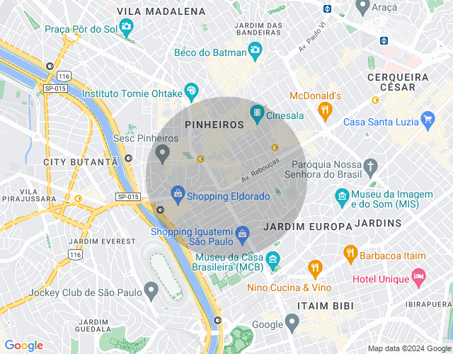 Imóvel no mapa