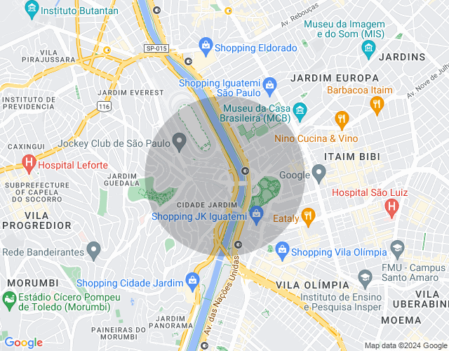 Imóvel no mapa
