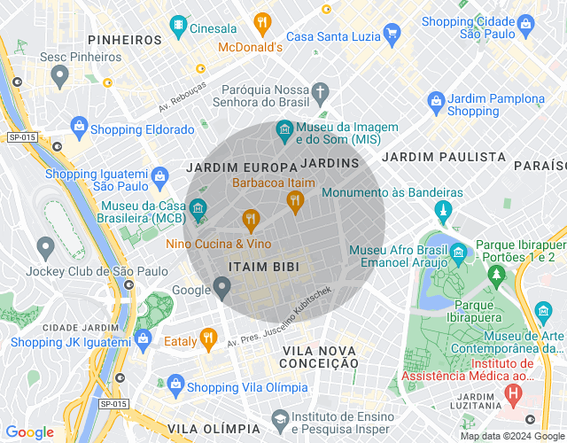 Imóvel no mapa