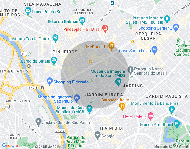 Imóvel no mapa