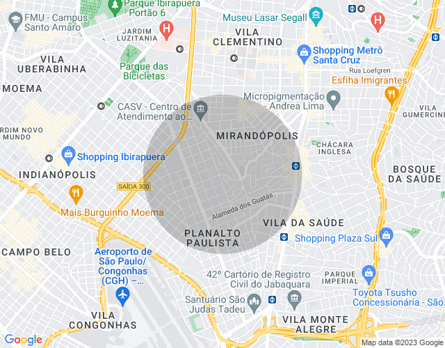 Imóvel no mapa