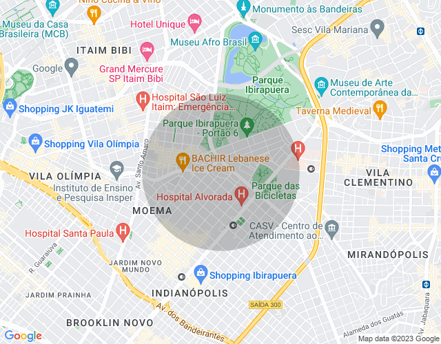 Imóvel no mapa