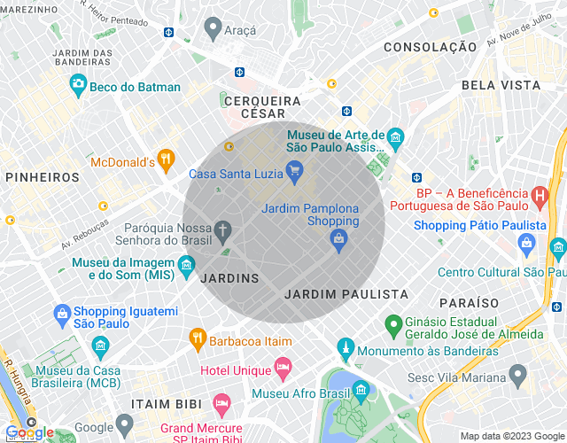 Imóvel no mapa