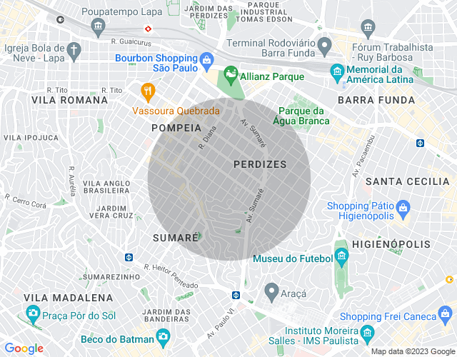 Imóvel no mapa