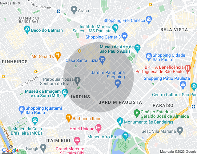 Imóvel no mapa